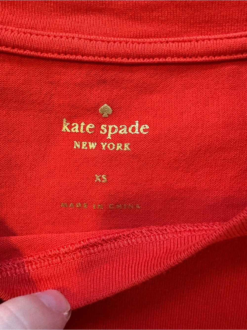 kate spade Red Flutter Sleeve Tee